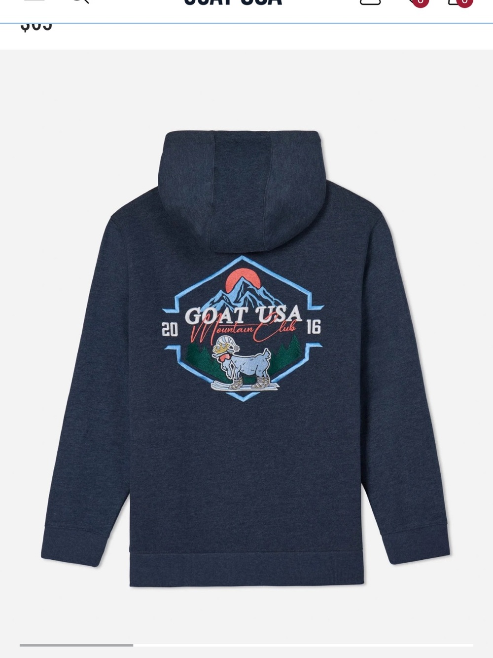 GOAT Graphic Hoodie Sweatshirt